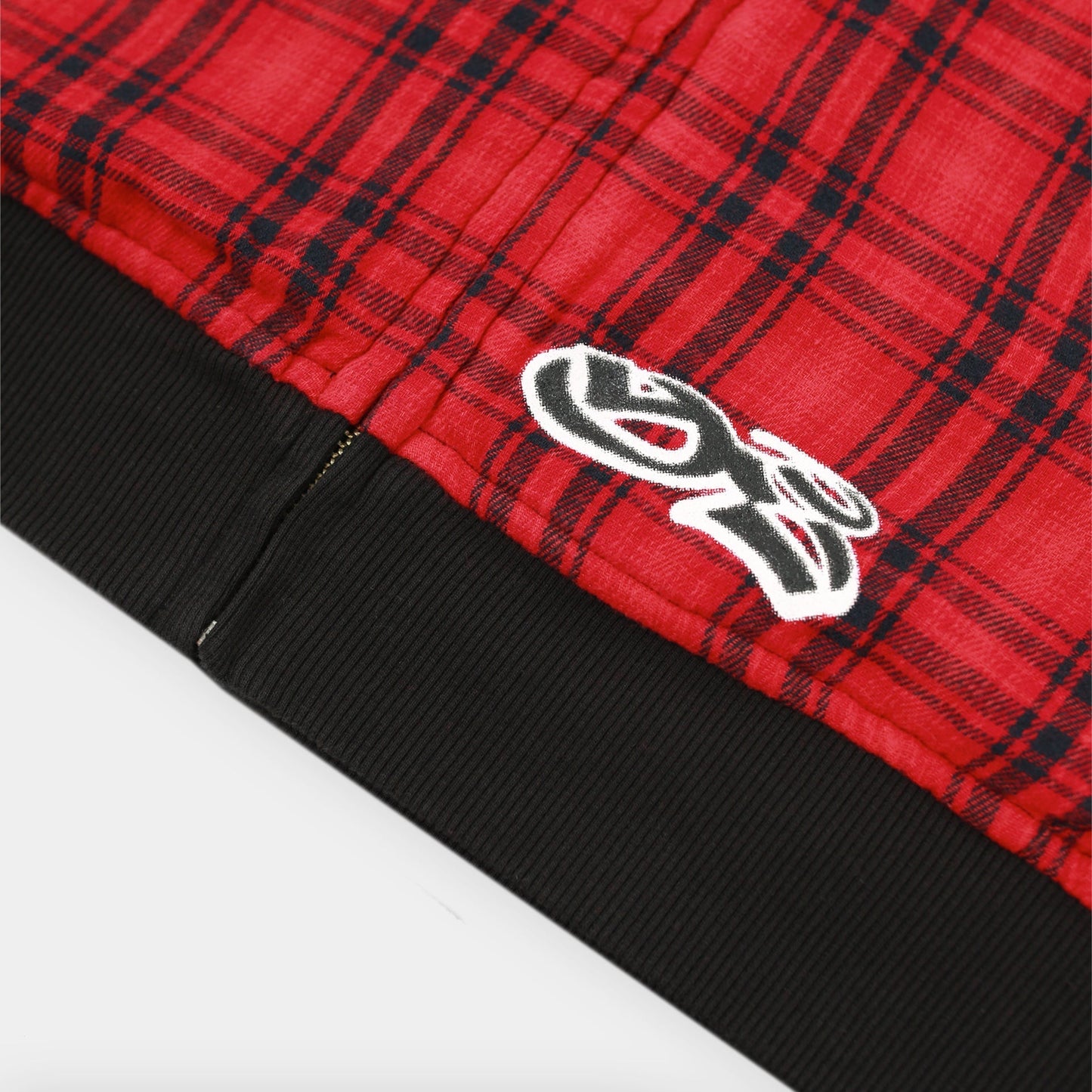 Reversible Flannel Hoodie (Black)