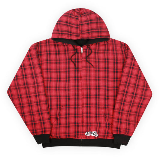 Reversible Flannel Hoodie (Black)